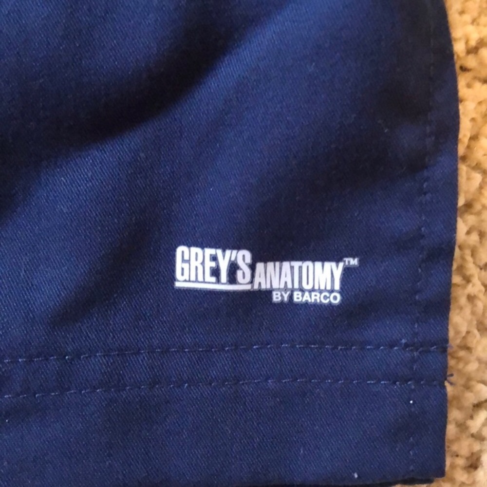 Scrub Top like New! Navy Blue Greys Anatomy